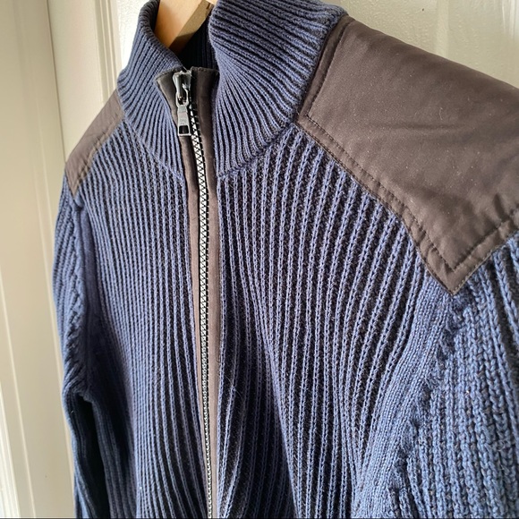 Calvin Klein men’s ribbed knit cardigan sweater. Size Medium - Picture 4 of 11